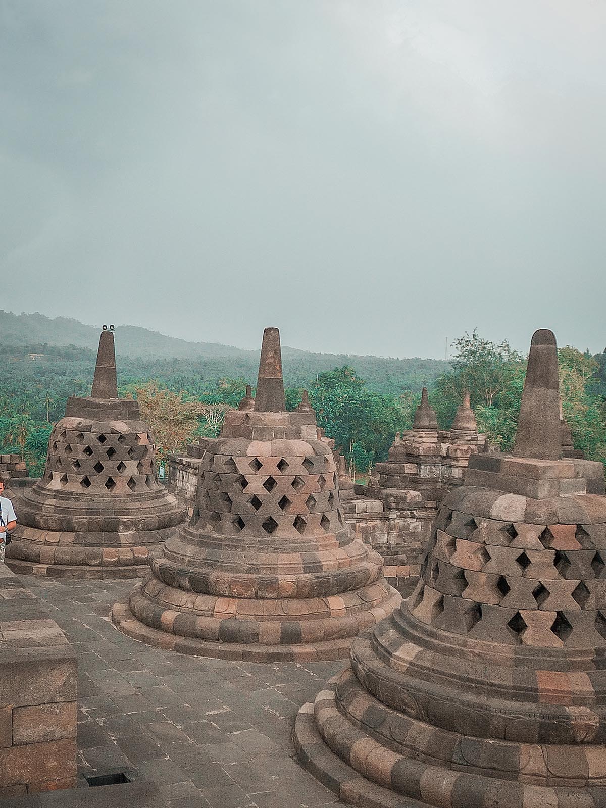 Borobudur: gli stupa.